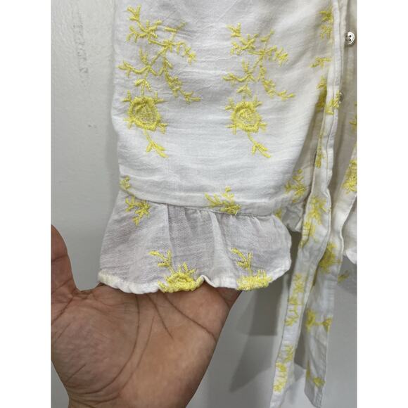 Cottagecore Coastal Boho Romantic Festival Beachy Vacation Crop Top M Coquette - Picture 7 of 15